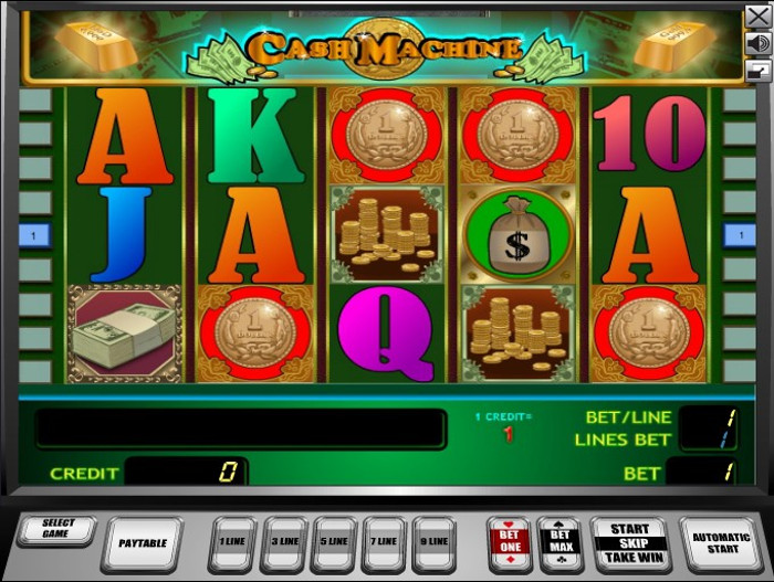 Автомат Cash Machine в казино Vulcanmillion1