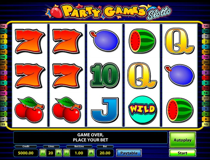 Автомат Party Games Lotto Deluxe в казино vulcanprestige3