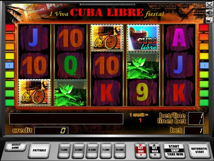 Автомат Куба в казино Topvulkanneon